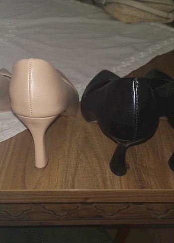 39 Beden ten rengi Renk Bej Stiletto Kadın Topuklu Ayakkabı