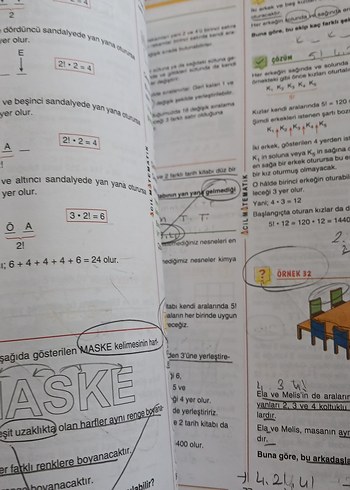 Beden Acil Matematik Permütasyon-Kombinasyon Kitabı