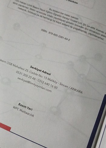 Limit Kurumsal TYT Türkçe Soru Bankası