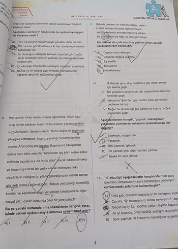 TYT Türkçe Soru Bankası ÜçDörtBeş