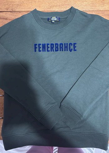Fenerium Fenerbahçe Kadın Haki Baskılı Sweatshirt