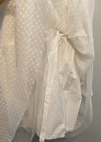 Kız Çocuk Beyaz Fırfırlı Bohem Elbise - Görsel 6