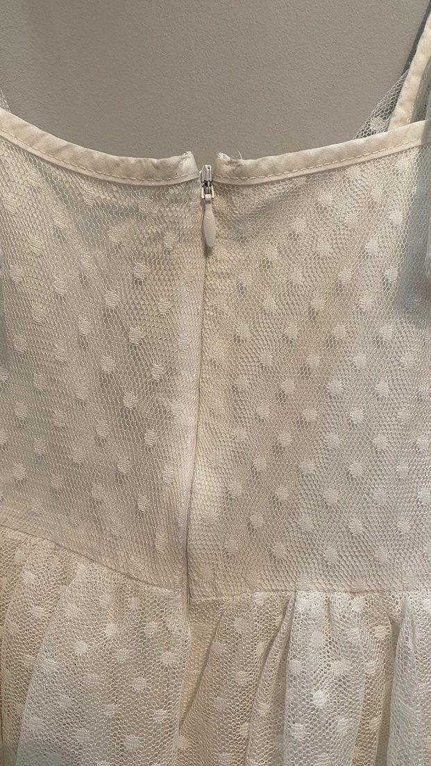 Kız Çocuk Beyaz Fırfırlı Bohem Elbise - Görsel 5