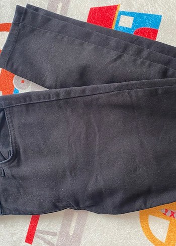 Düğmeli Siyah Kadın Denim Pantolon - Görsel 6