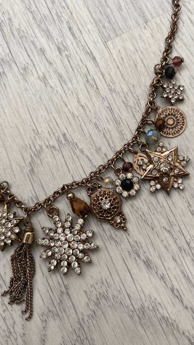 Uzun Kahverengi Boncuklu Bohem Kadın Kolye - Görsel 2