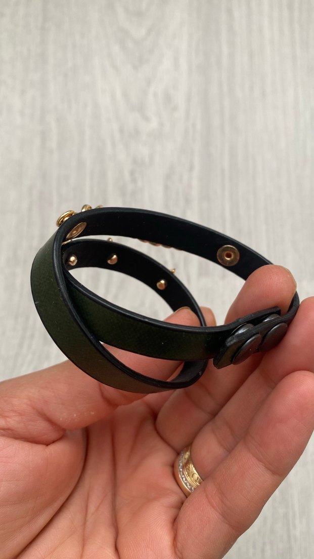 Kamuflaj Desenli Altın Yıldızlı Tokalı Bileklik - Görsel 3