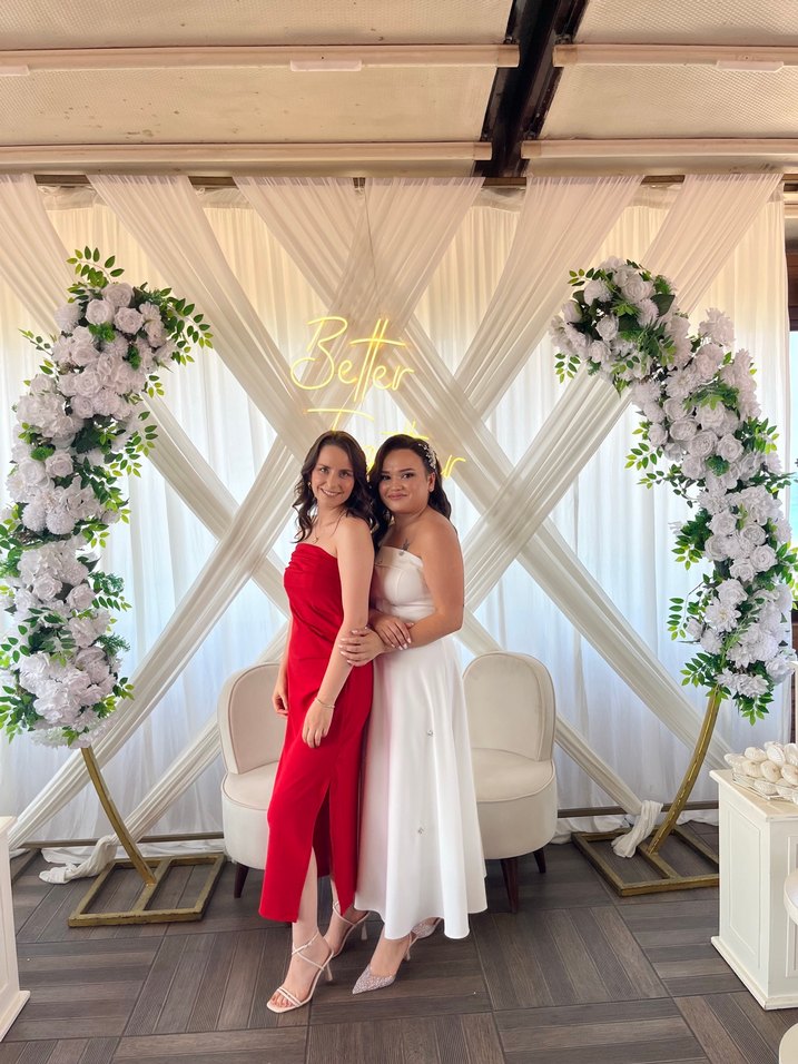 Kırmızı Drapeli Uzun Hamile Eteği - Görsel 3