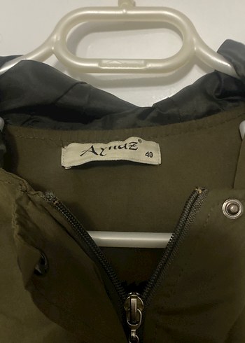 Kadın Haki Uzun Düğmeli Mont - Görsel 3