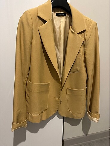 Blazer Ceket Camel - Görsel 6