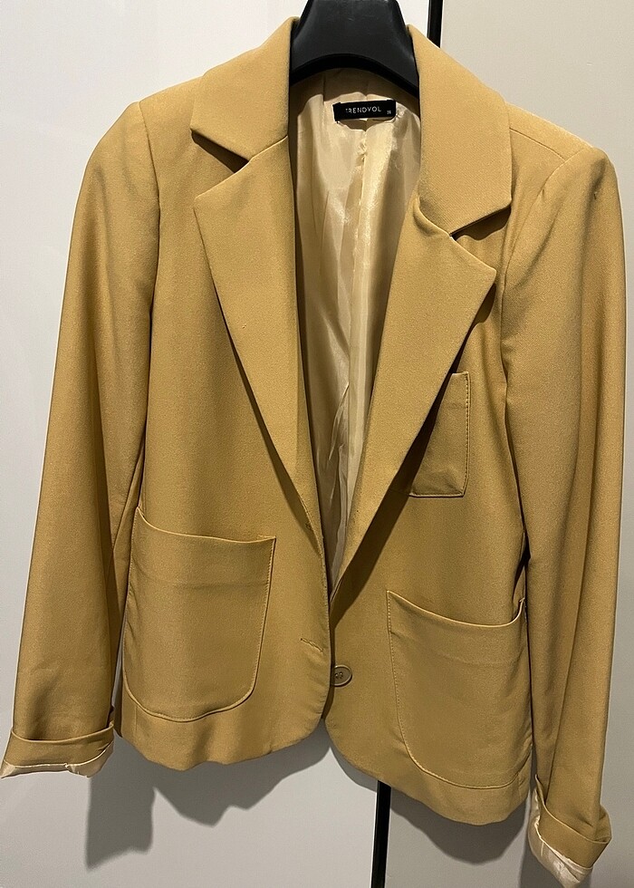 Blazer Ceket Camel - Görsel 3