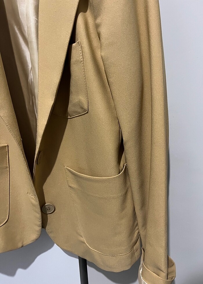 Blazer Ceket Camel - Görsel 4