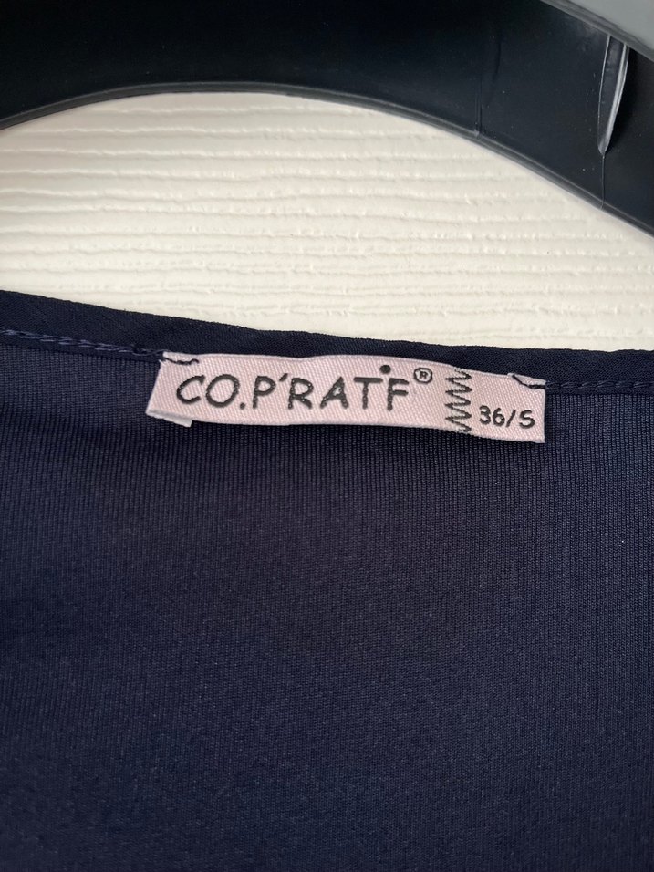 Lacivert Nakışlı Mini Elbise - Görsel 4