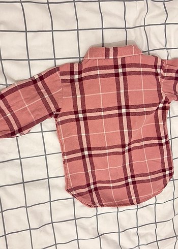 Bej Ekoseli Pamuklu çocuk Gömlek - Görsel 2