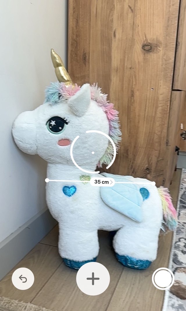 Pastel Renkli Beyaz Peluş Unicorn Oyuncak - Görsel 4