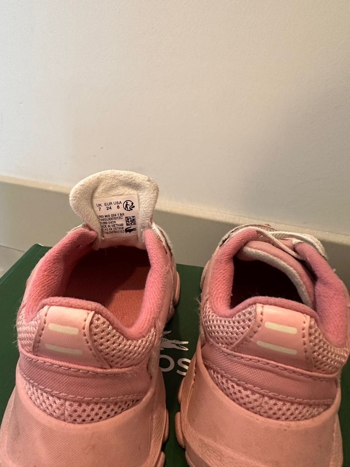 Kız Çocuk Pembe Bağcıklı locoste marka  Spor Ayakkabı - Görsel 4