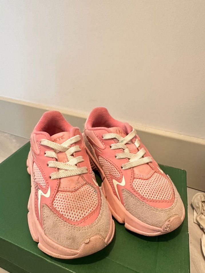 Kız Çocuk Pembe Bağcıklı locoste marka  Spor Ayakkabı - Görsel 2