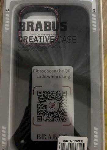 Siyah Brabus fotoğraf koymalı 14 pro Max kılıf - Görsel 2