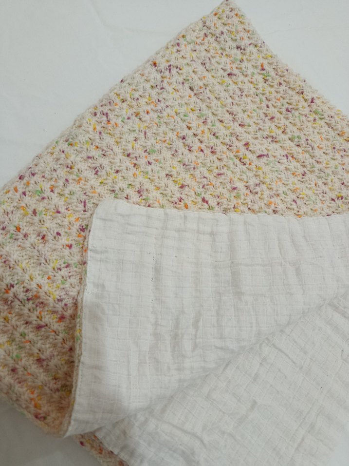 Çok Renkli Örgü Çocuk Battaniyesi - Görsel 5