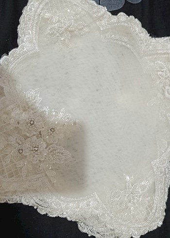 İşlemeli kırık Beyaz salon takımı - Görsel 5