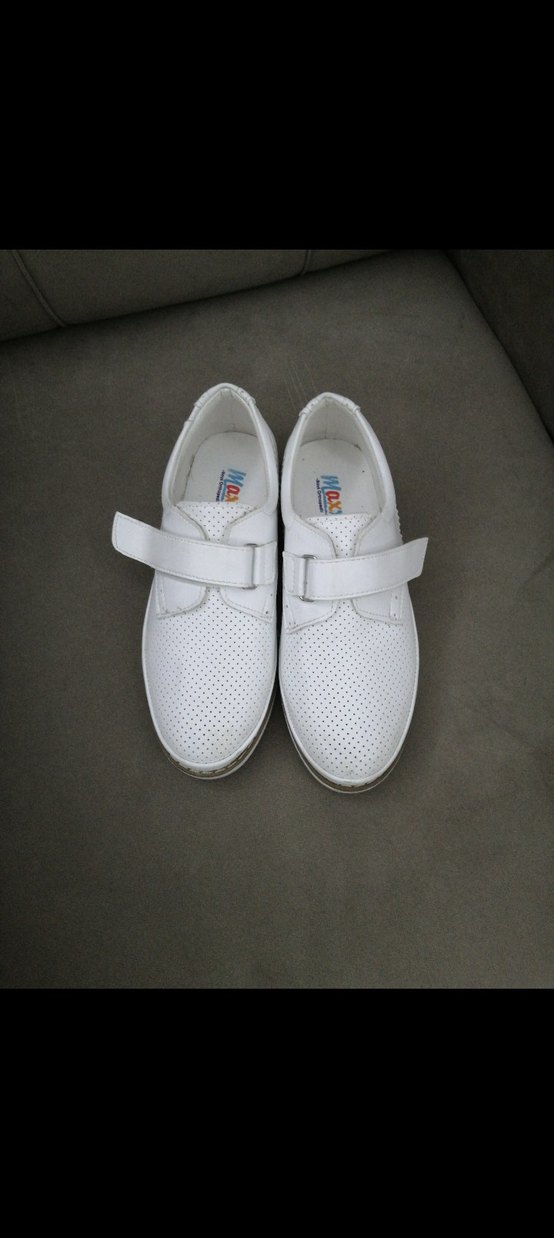 Beyaz Erkek Çocuk Cırtcırtlı Özel Ayakkabı - Görsel 4