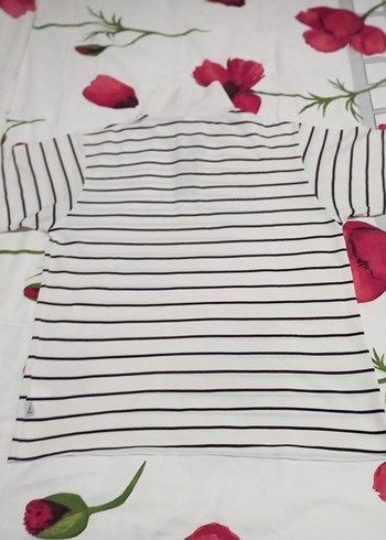 Erkek Çizgili Kısa Kollu Pamuklu Tişört - Görsel 3