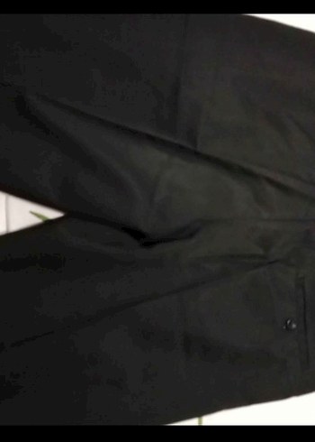 Regular Fit Siyah Pilili Erkek Pantolon - Görsel 2