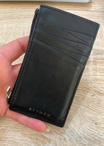 Beden Beymen Siyah Deri Fermuarlı Kadın Cüzdanı