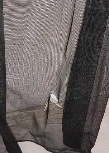 Siyah Grek Tül Perde 1/2 Seyrek Pile - Görsel 5