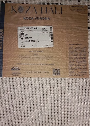 Beden Gri İskandinav Halı