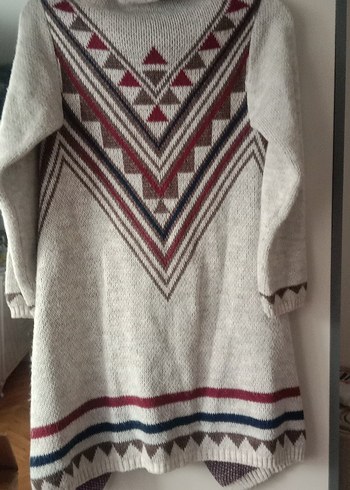 Bohem Desenli Örgü Hırka - Görsel 4