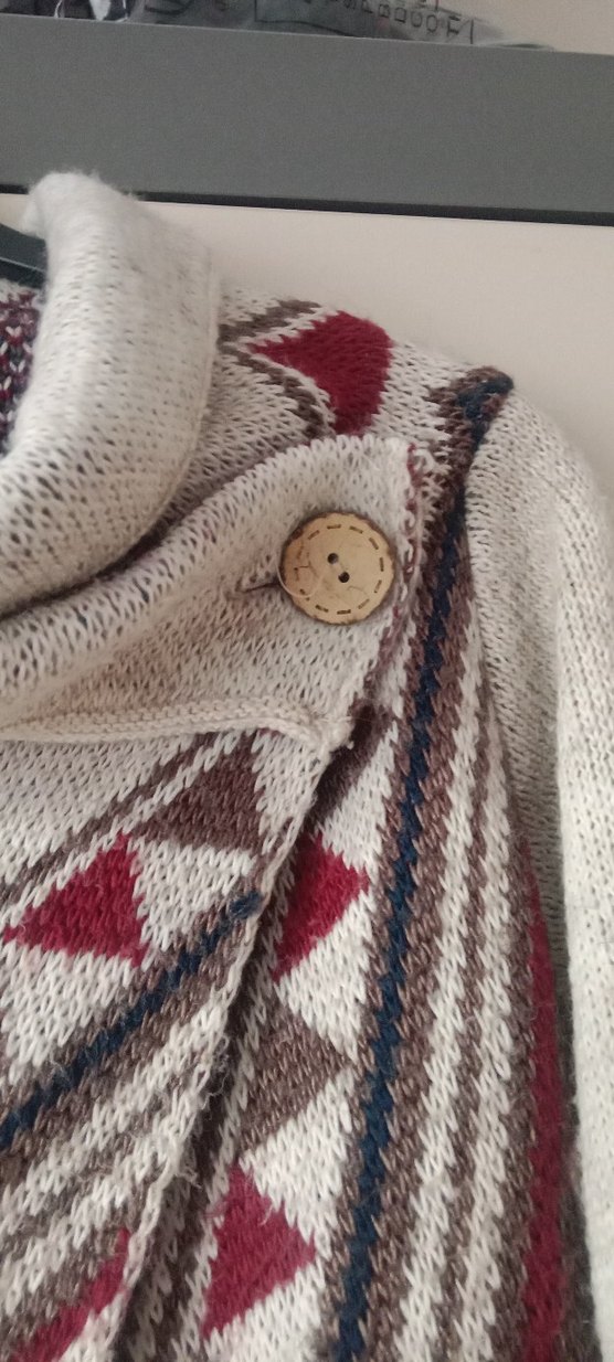 Bohem Desenli Örgü Hırka - Görsel 5