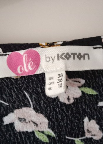 Çiçek Desenli V Yakalı Midi Elbise - Görsel 3