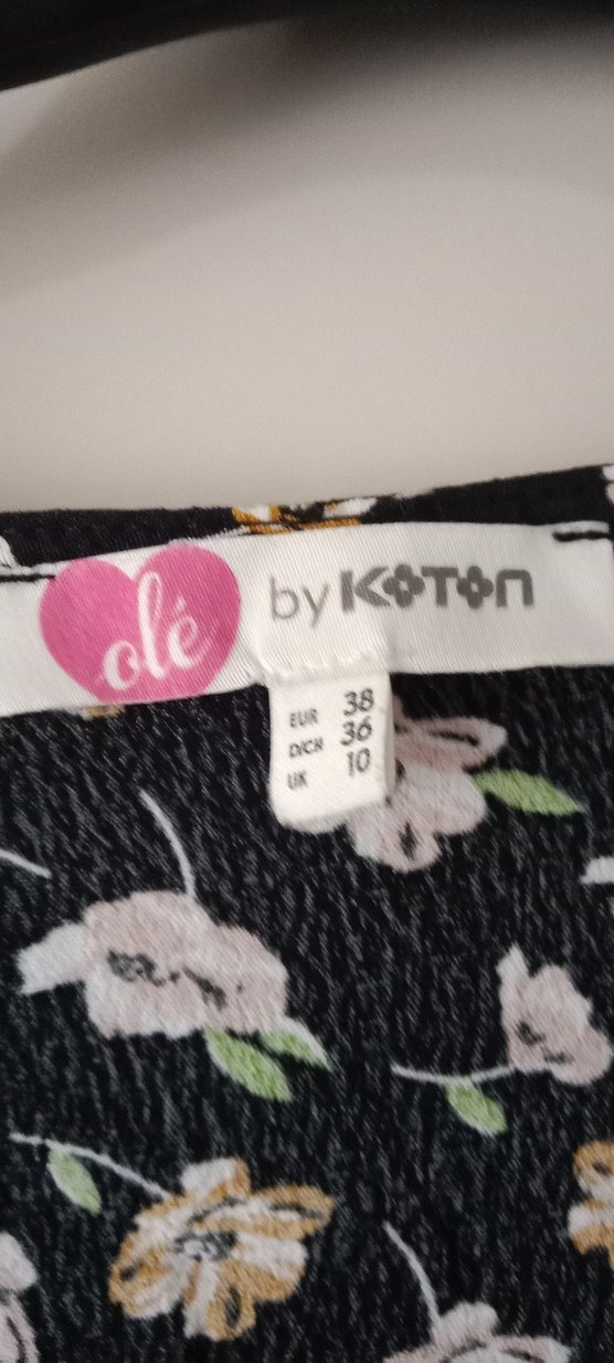 Çiçek Desenli V Yakalı Midi Elbise - Görsel 3