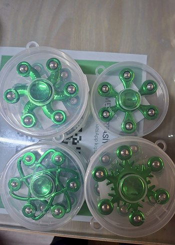 Mavi Metal Toplu Spinner Oyuncak Seti