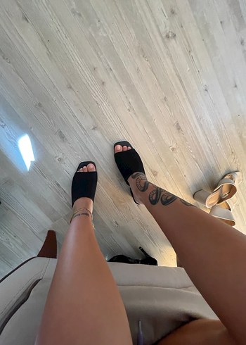 Siyah Stiletto Topuklu Kadın Sandalet