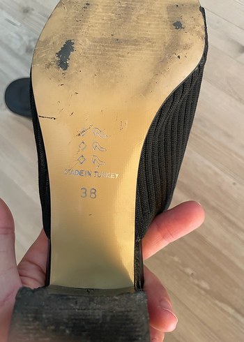 38 Beden siyah Renk Siyah Stiletto Topuklu Kadın Sandalet