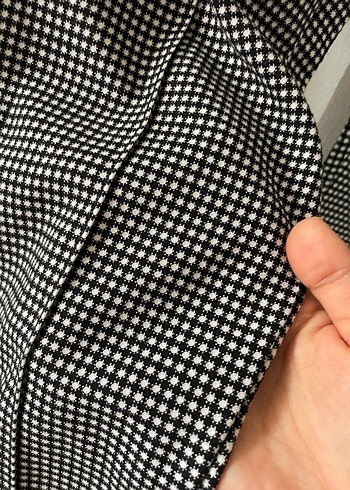 m Beden gri Renk MANGO Kadın Gri Piliseli Kumaş Pantolon