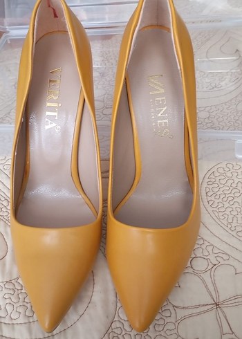39 Beden sarı Renk Sarı Stiletto Topuklu Kadın Ayakkabı