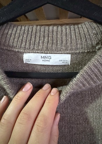 Mango Mango Gri Örgü Kadın Yün Kazak