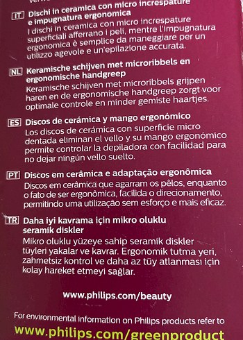  Beden Renk Philips Epilasyon Cihazı