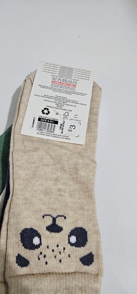 Kız Çocuk Çok Renkli Pamuklu Çorap Seti - Görsel 5