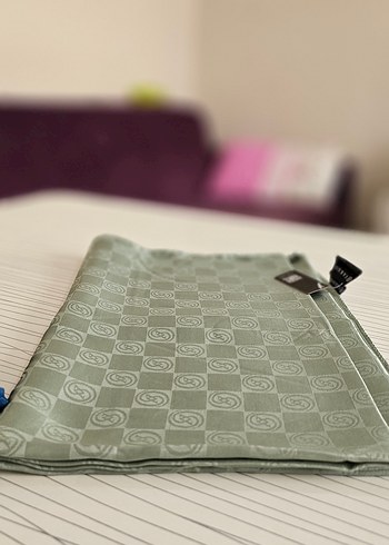 Vakko Kadın Fermuarlı Haki Şal - Görsel 2