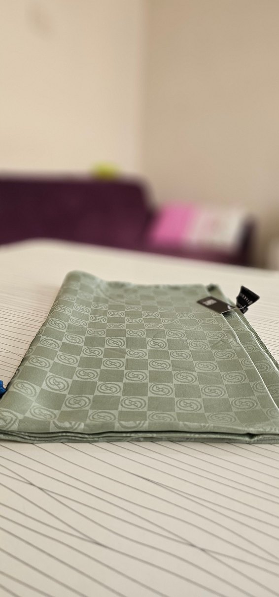 Vakko Kadın Fermuarlı Haki Şal - Görsel 2