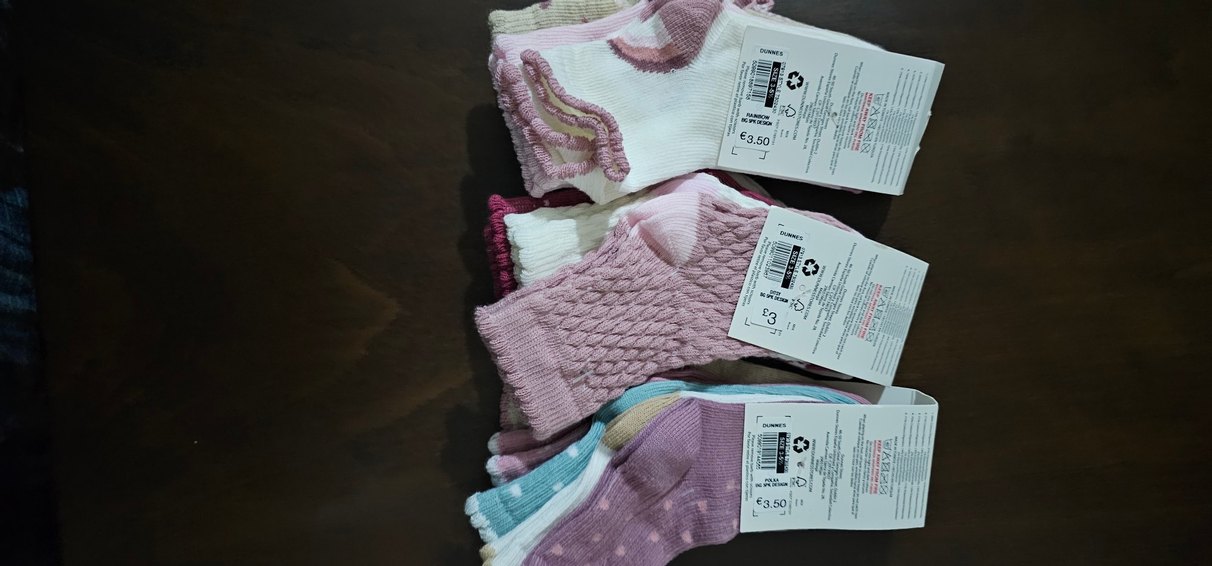 Kız Çocuk Nakışlı Pastel Renk Çorap Seti - Görsel 4