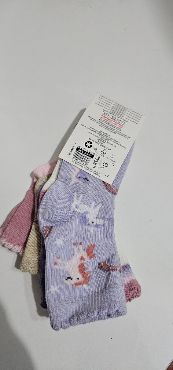 Kız Çocuk Çok Renkli Yün Çorap Seti - Görsel 4