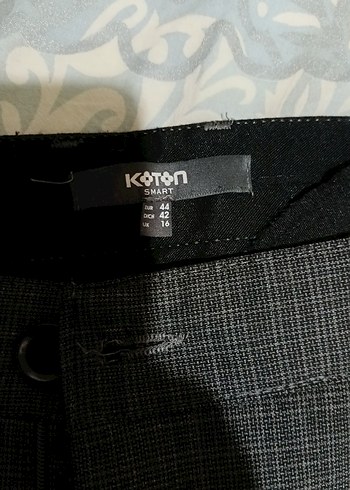 Koton Smart Siyah Dokulu Pantolon