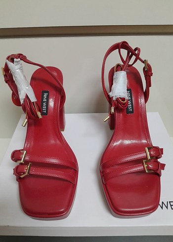 SIFIR NİNE WEST Kırmızı Platform Topuklu Kadın Ayakkabı 38 - Görsel 3