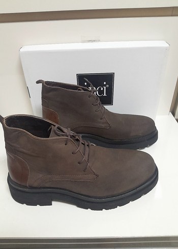 İNCİ HAKİKİ DERİKahverengi Süet Erkek CASUEL Bot 40 - Görsel 5
