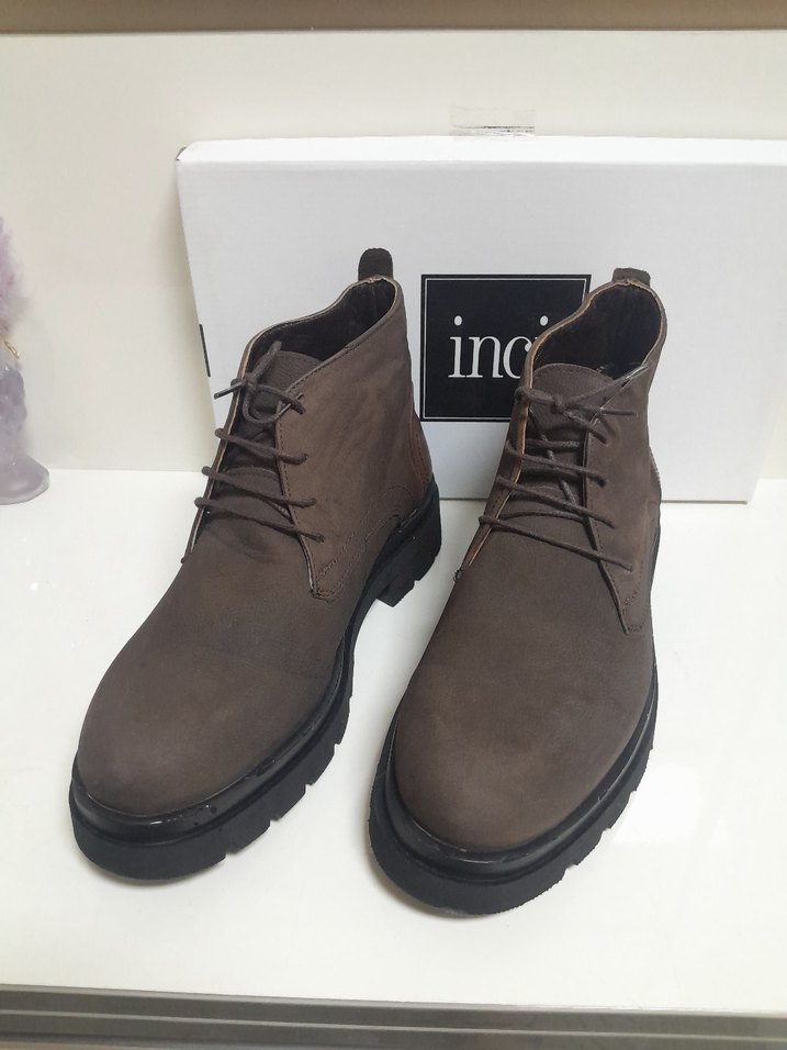 İNCİ HAKİKİ DERİKahverengi Süet Erkek CASUEL Bot 40 - Görsel 3