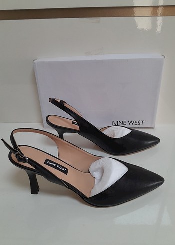 NİNE WEST Siyah Tokalı İnce Topuklu Kadın Stiletto 38 - Görsel 5
